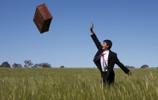 Man tosses suitcase